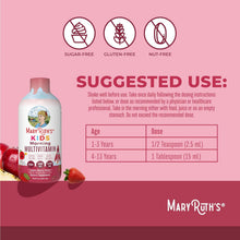 Cargar imagen en el visor de la galería, MaryRuth's Multivitamínico líquido matutino para niños | Multivitamínico infantil | Suplemento de apoyo inmunológico | Vitamina C | Vitamina D | Nutrientes esenciales | Vegano | Hasta 180 servicios| 15.22 onzas (450 ml)
