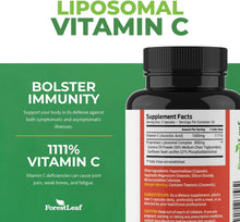 Cargar imagen en el visor de la galería, Vitamina C Liposomal, ForestLeaf, 120 cápsulas
