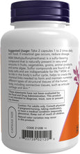 Cargar imagen en el visor de la galería, MSM Metilsulfonilmetano NOW Foods 1000 mg, 120 Cápsulas Vegetarianas | Apoyo a la Salud de las Articulaciones, Cartílagos y Tejidos Conectivos
