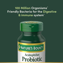 Cargar imagen en el visor de la galería, Probiótico acidófilo, Nature&#39;s Bounty, 120 tabletas
