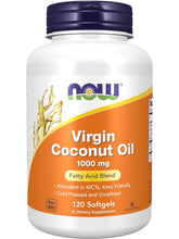 Cargar imagen en el visor de la galería, Aceite de Coco virgen, 1000 mg, Now, 120 softgels
