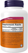 Cargar imagen en el visor de la galería, Niacina (Vitamina B3), 500 mg, Now, 250 tabletas
