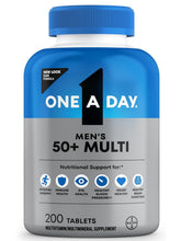 Cargar imagen en el visor de la galería, Multivitamínico Bayer, ONE A DAY, para hombres mayores de 50 años, 200 tabletas
