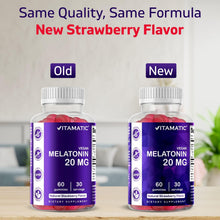 Cargar imagen en el visor de la galería, Melatonina, 20 mg, Vitamatic, 60 gomitas
