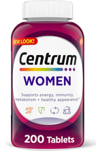 Cargar imagen en el visor de la galería, Multivitamínico Centrum Mujer, 200 tabletas
