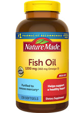 Cargar imagen en el visor de la galería, Omega 3, Nature Made, 1200 mg, 230 softgels
