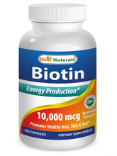 Cargar imagen en el visor de la galería, Biotina, Best Naturals, 200 cápsulas
