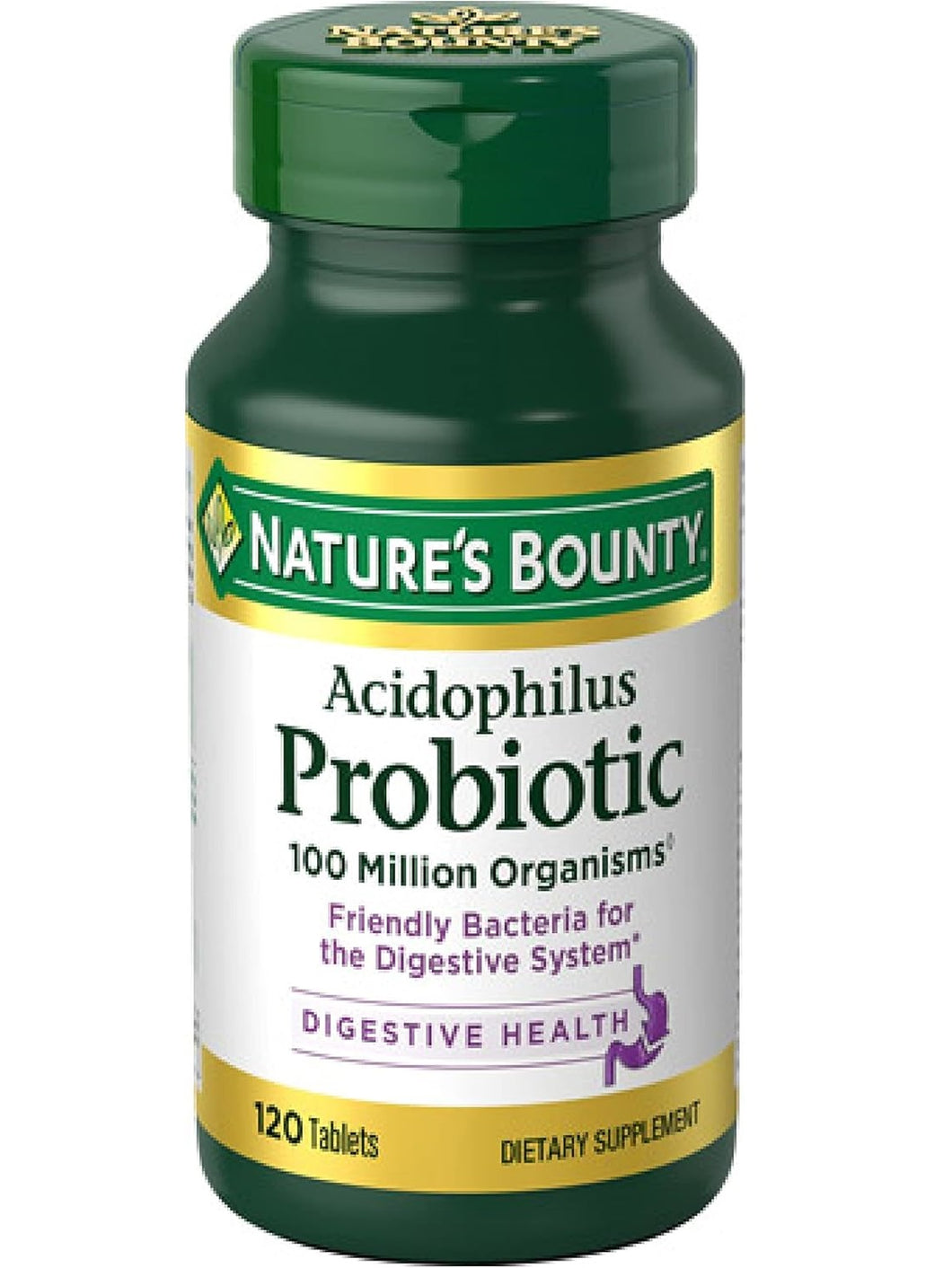 Probiótico acidófilo, Nature's Bounty, 120 tabletas