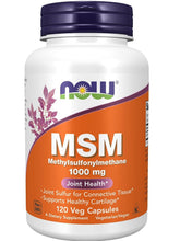 Cargar imagen en el visor de la galería, MSM Metilsulfonilmetano NOW Foods 1000 mg, 120 Cápsulas Vegetarianas | Apoyo a la Salud de las Articulaciones, Cartílagos y Tejidos Conectivos
