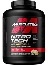 Cargar imagen en el visor de la galería, Proteína Muscletech, NitroTech 100% Whey Gold, 24 gramos de proteína, 5.4 gramos BCAA, 4 gramos Glutamina, 5 Libras
