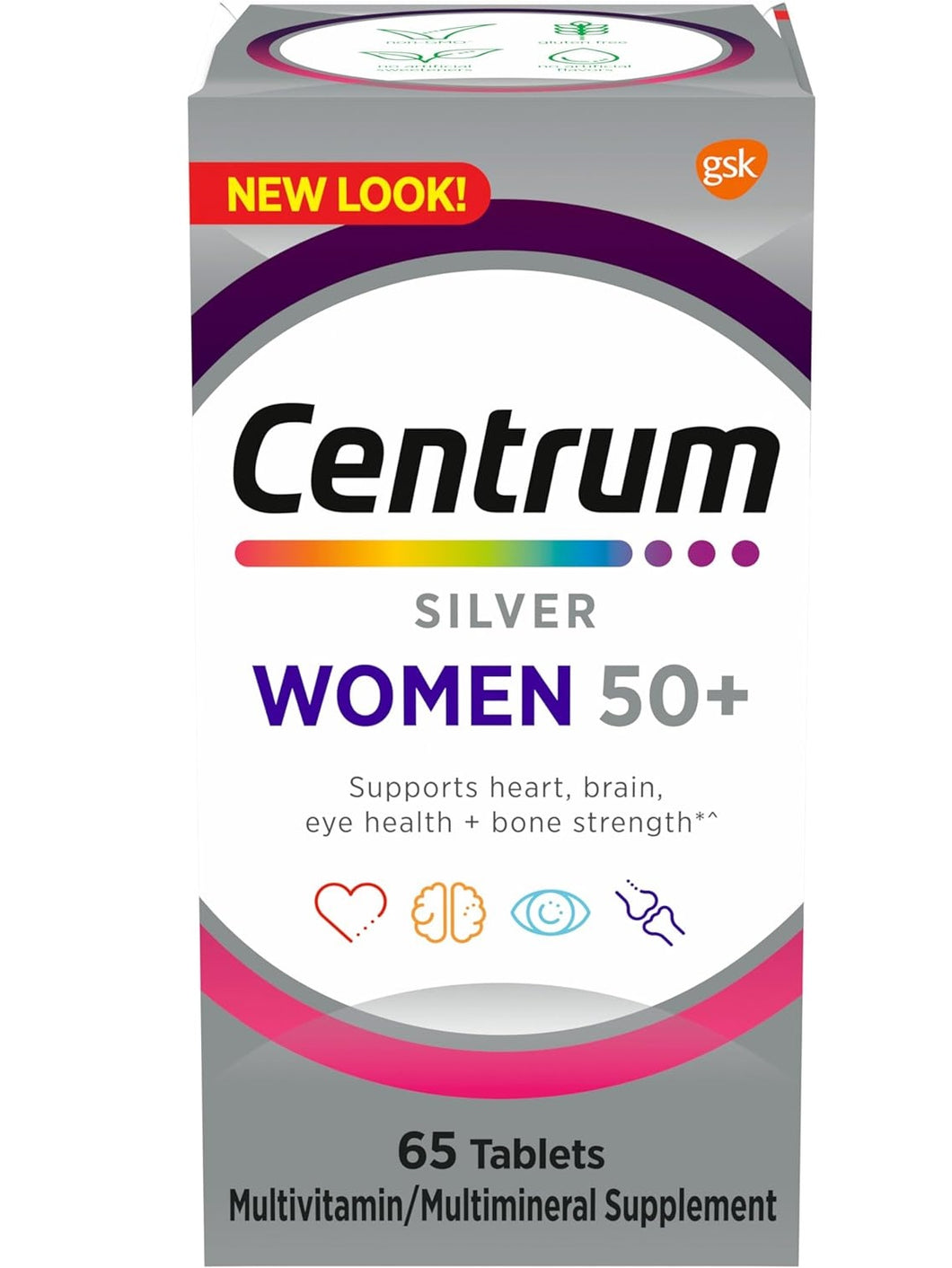 Centrum silver  mujer mayor de 50 años, Multivitaminico 65 tabletas