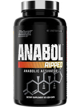 Cargar imagen en el visor de la galería, Anabol Ripped Anabolic, Nutrex, suplemento 2 en 1 para desarrollar y definir músculos, 60 cápsulas.
