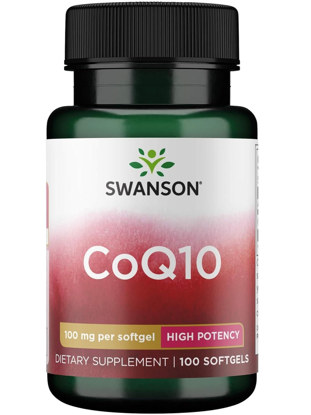 CoQ10 (Conenzima Q10), 100 mg por cápsula, Swanson, 100 cápsulas