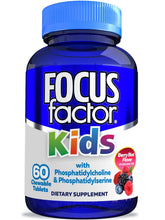 Cargar imagen en el visor de la galería, Focus Factor para niños, apoya la función cerebral, memoria, 60 tabletas masticables
