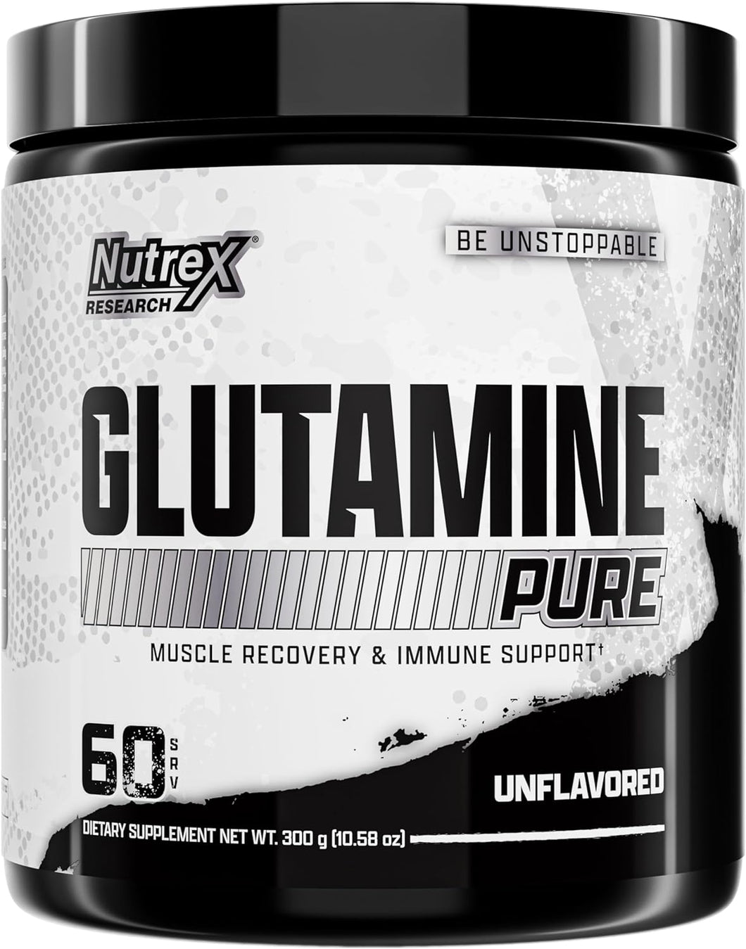 Glutamina en polvo, Nutrex, varios tamaños disponibles (De 200 y de 60 servicios)