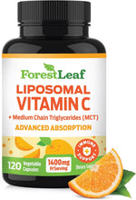 Cargar imagen en el visor de la galería, Vitamina C Liposomal, ForestLeaf, 120 cápsulas
