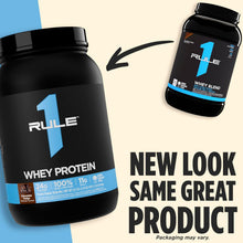 Cargar imagen en el visor de la galería, Proteína WHEY, Rule 1, 100% de suero, Vainilla, 5 libras

