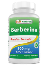 Cargar imagen en el visor de la galería, Berberina, 500 mg, Best Naturals, 120 cápsulas
