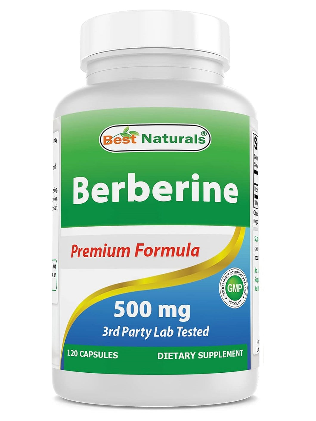 Berberina, 500 mg, Best Naturals, 120 cápsulas