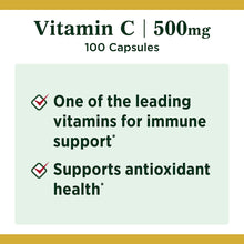 Cargar imagen en el visor de la galería, Vitamina C, 500 mg, Defensas, Antioxidante, Energía,  Nature’s Bounty. 100 tabletas.
