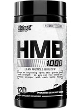 Cargar imagen en el visor de la galería, HMB 1000, Nutrex, Apoya la recuperación muscular, reducir el daño muscular esquelético, aumento de la fuerza, previene la pérdida muscular | 120 cápsulas
