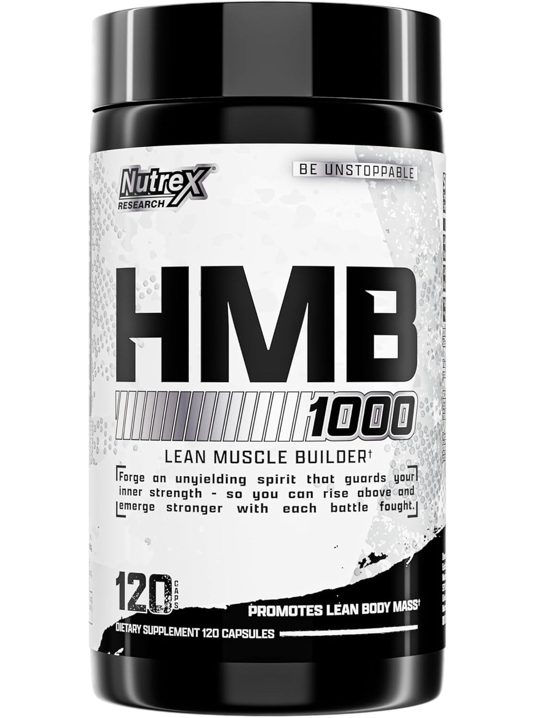 HMB 1000, Nutrex, Apoya la recuperación muscular, reducir el daño muscular esquelético, aumento de la fuerza, previene la pérdida muscular | 120 cápsulas