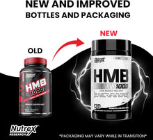 Cargar imagen en el visor de la galería, HMB 1000, Nutrex, Apoya la recuperación muscular, reducir el daño muscular esquelético, aumento de la fuerza, previene la pérdida muscular | 120 cápsulas
