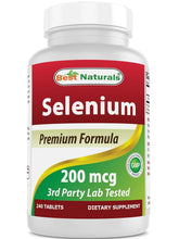 Cargar imagen en el visor de la galería, Selenio, 200 mcg, Best Naturals, 240 tabletas
