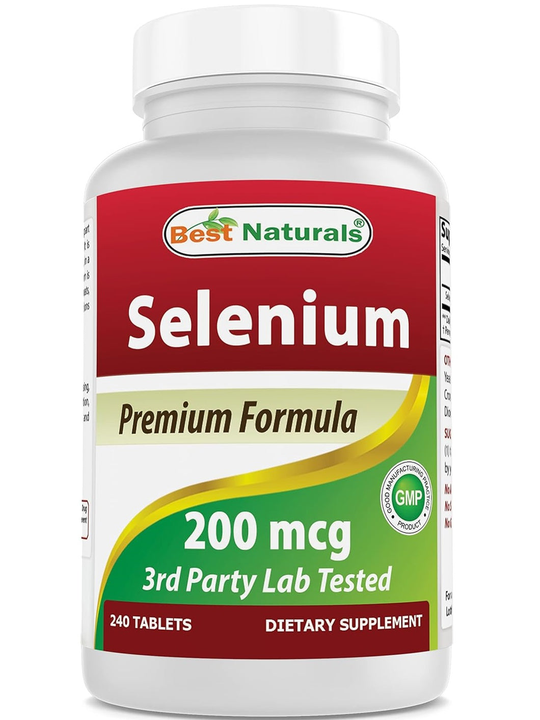 Selenio, 200 mcg, Best Naturals, 240 tabletas
