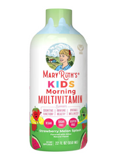 Cargar imagen en el visor de la galería, MaryRuth's Multivitamínico líquido matutino para niños | Multivitamínico infantil | Suplemento de apoyo inmunológico | Vitamina C | Vitamina D | Nutrientes esenciales | Vegano | Hasta 180 servicios| 22 onzas (650 ml)
