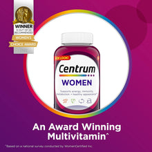 Cargar imagen en el visor de la galería, Centrum Mujer, 200 tabletas multivitaminico
