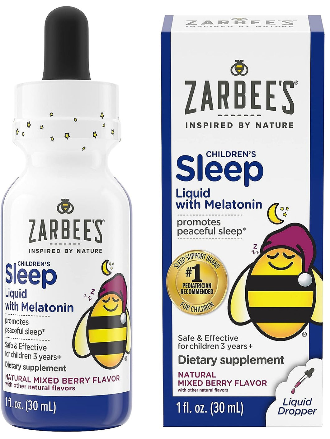 Melatonina líquida para niños, suplemento para mejorar el sueño, libre de drogas, 100% natural