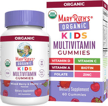 Cargar imagen en el visor de la galería, MARYRUTH'S Vitaminas para niños | Multivitamínico | Gomitas multivitamínicas para mayores de 4 años | Multivitamínico infantil | Vegano | Solo 2 gomitas al día | 60 gomitas

