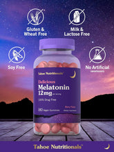 Cargar imagen en el visor de la galería, Melatonina 12 mg, 180 gomtias
