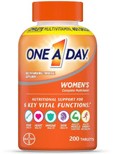 Cargar imagen en el visor de la galería, Multivitamínico para mujer, One a Day, BAYER, 200 tabletas
