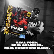 Cargar imagen en el visor de la galería, Mutant Mass, Proteina en polvo, 56 gramos de proteina, 36g BCAA, glutamina, EAA, 1100 calorias, Sabores Vainilla y Guineo, 5 libras
