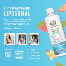 Cargar imagen en el visor de la galería, MaryRuth Organics Multivitamínico Liposomal para Niños | Vitaminas Veganas y Sin Azúcar para Niños | A partir de 4 años | Suministro para 2 meses | 15.22 onzas (450 ml)
