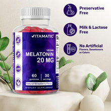 Cargar imagen en el visor de la galería, Melatonina, 20 mg, Vitamatic, 60 gomitas
