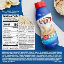 Cargar imagen en el visor de la galería, Premier Protein, 30 gramos de proteina líquida, caja de 12 envases
