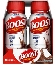 Cargar imagen en el visor de la galería, Bebida nutricional original Boost, energía equilibrada (Paquete de 6 unidades) sabor chocolate
