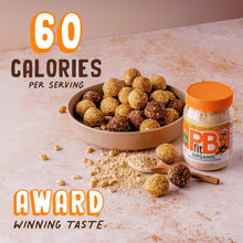 Cargar imagen en el visor de la galería, Mantequilla de maní orgánica en polvo PBfit de 226 g, pasta de maní en polvo hecha con maní tostado prensado real, 7 g de proteína (7 % VD), sin gluten, 60 calorías, 87 % menos de grasa (paquete de 1)
