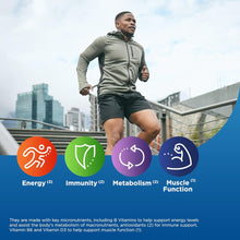 Cargar imagen en el visor de la galería, Centrum  multivitaminico para hombres: Vitaminas, Minerales. Energía, Metabolismo, Inmunidad, Músculos y Huesos. 120 tabletas
