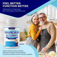 Cargar imagen en el visor de la galería, Glicinato de Magnesio Quelado Decent Nature 500 mg, 90 Cápsulas | Alta Absorción, Apoyo al Sueño, Relajación, Salud Muscular, Huesos y Sistema Nervioso
