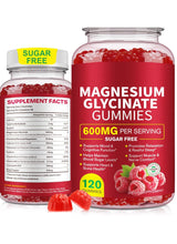 Cargar imagen en el visor de la galería, Glicinato de Magnesio, 120 gomitas, 600 mg, sin azúcar
