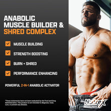 Cargar imagen en el visor de la galería, Anabol Ripped Anabolic, Nutrex, suplemento 2 en 1 para desarrollar y definir músculos, 60 cápsulas.
