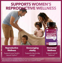 Cargar imagen en el visor de la galería, Intimate Rose Suplemento de myo-inositol y D-Chiro inositol con folato y vitamina D - Apoya el equilibrio hormonal, los ciclos regulares y la salud ovárica - 120 Cápsulas
