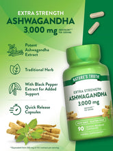 Cargar imagen en el visor de la galería, Ashwagandha, 3000mg, Nature&#39;s Truth, 90 cápsulas
