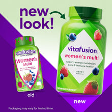 Cargar imagen en el visor de la galería, Multivitamínico mujer gomitas, Vitafusion, 120 gomitas
