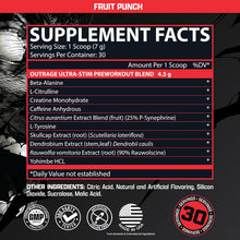 Cargar imagen en el visor de la galería, Pre-Workout: Energía, Enfoque y Potencia, Nutrex Outrage, energía explosiva y un enfoque intenso, Amplifica la fuerza, la resistencia y el rendimiento, Soporte termogénico, fortaleza mental, 30 servicios
