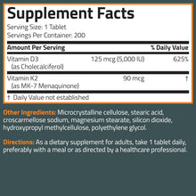 Cargar imagen en el visor de la galería, Vitaminas K2 + D3 | 2en 1 | La Combinación perfecta para la salud de Corazón y Huesos. 200 tabletas
